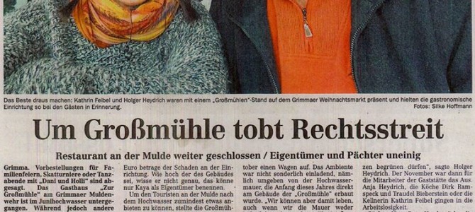 Um Großmühle tobt Rechtsstreit Um Großmühle tobt Rechtsstreit